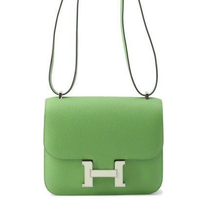 HERMES Constance3 Miroir Vert Yucca Epsom Size Mini