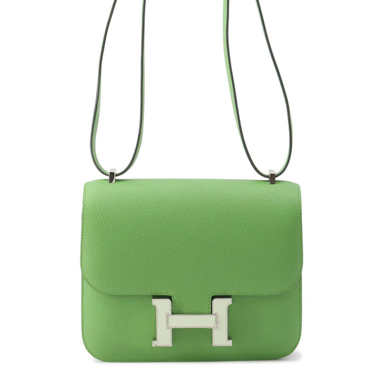 HERMES Constance3 Miroir Vert Yucca Epsom Size Mini