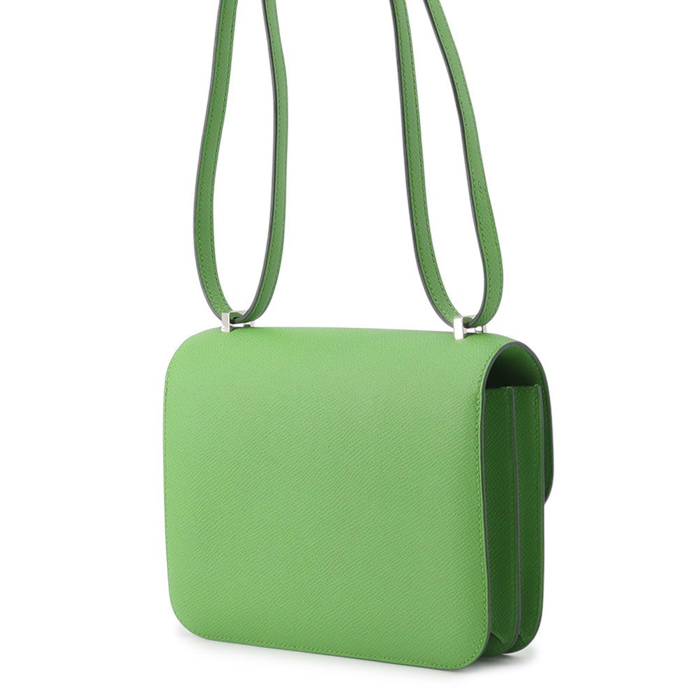 HERMES Constance3 Miroir Vert Yucca Epsom Size Mini