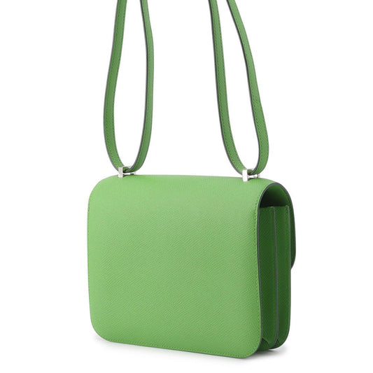 HERMES Constance3 Miroir Vert Yucca Epsom Size Mini
