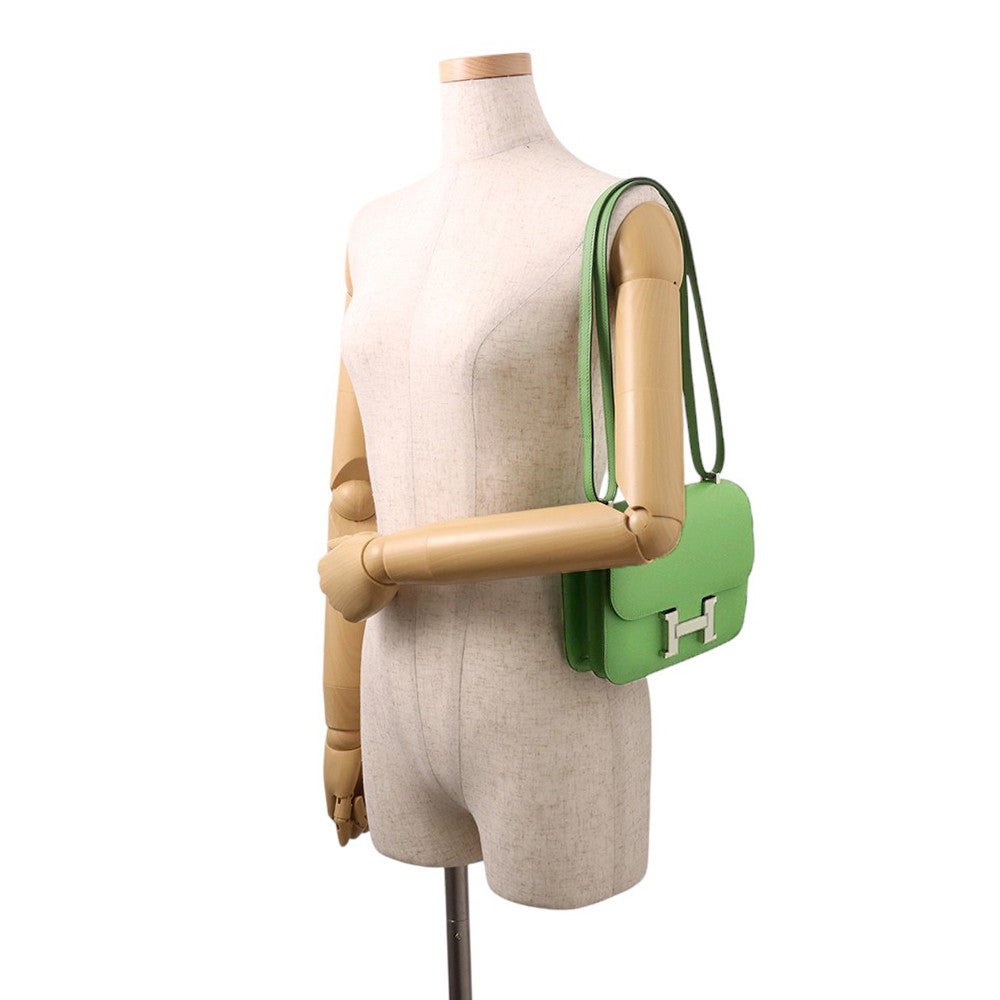 HERMES Constance3 Miroir Vert Yucca Epsom Size Mini