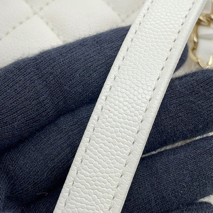 CHANEL Coco handle WhiteA92991 Caviar Leather Size 29