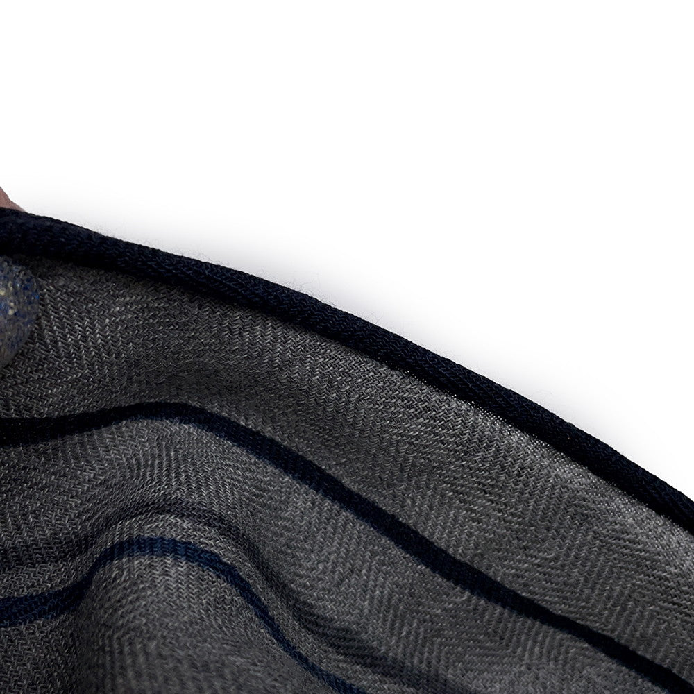HERMES Losange Thor HERMES Grisscene/Grisfonce/Marine Fonce Cashmere70% Cotton30%
