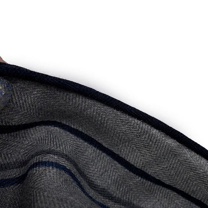 HERMES Losange Thor HERMES Grisscene/Grisfonce/Marine Fonce Cashmere70% Cotton30%