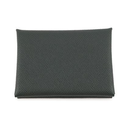 HERMES Calvi duo Vert Mangrove Epsom