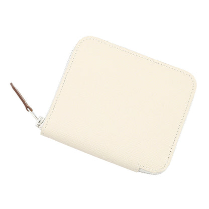 HERMES Azap compact silk in Nata Epsom