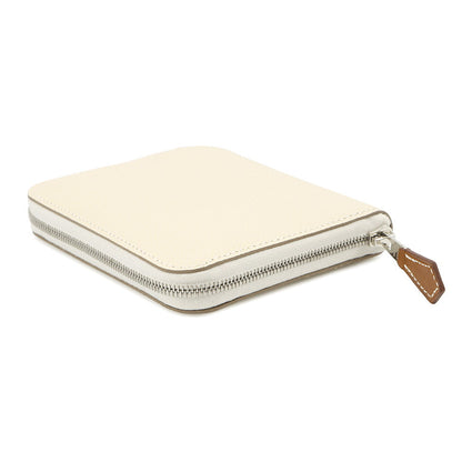 HERMES Azap compact silk in Nata Epsom