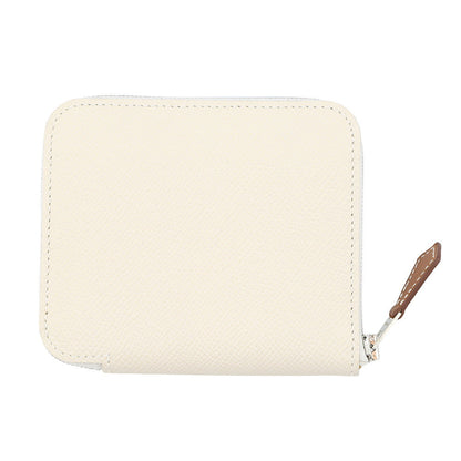 HERMES Azap compact silk in Nata Epsom