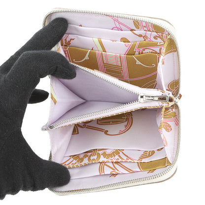 HERMES Azap compact silk in Nata Epsom