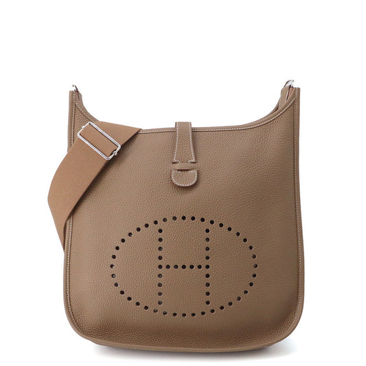 HERMES Evelyn 3 Etoupe Taurillon Kellemans Size GM