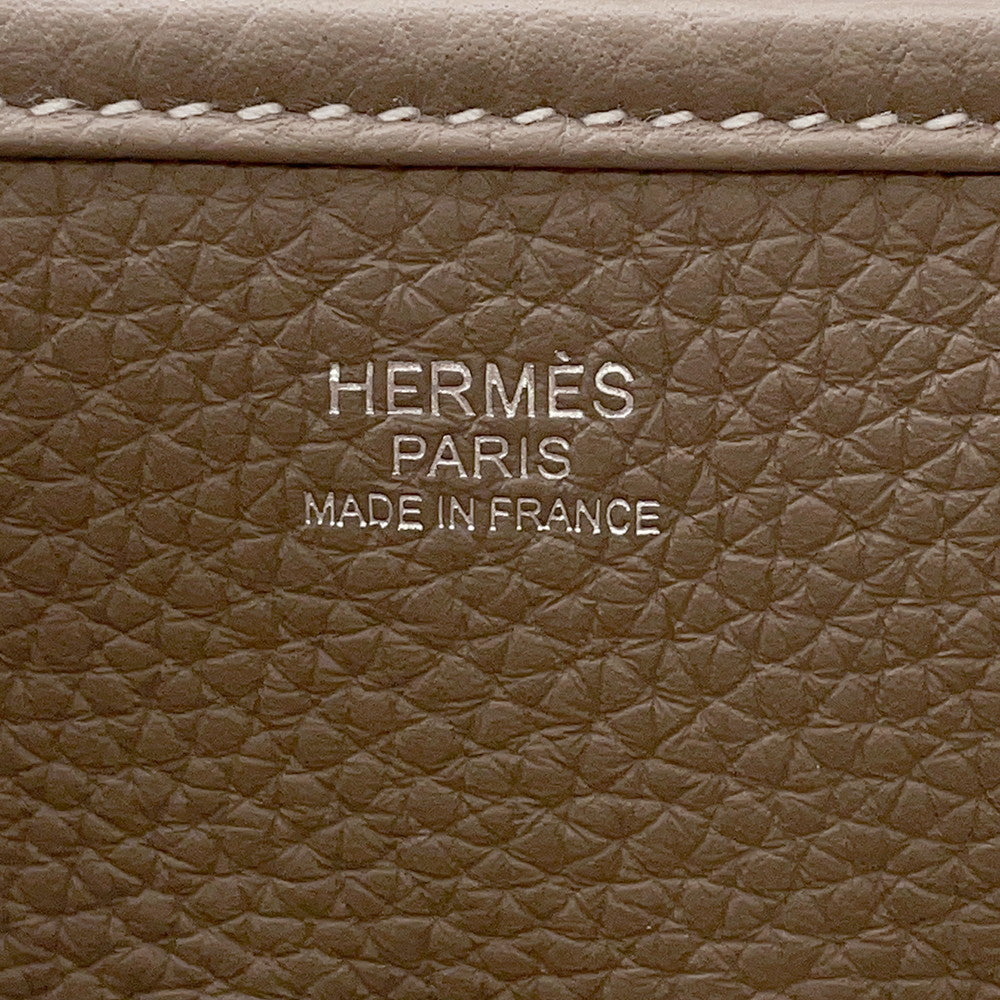 HERMES Evelyn 3 Etoupe Taurillon Kellemans Size GM