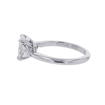 TIFFANY&Co. Diamond Ring Size Approximately 8th Pt950