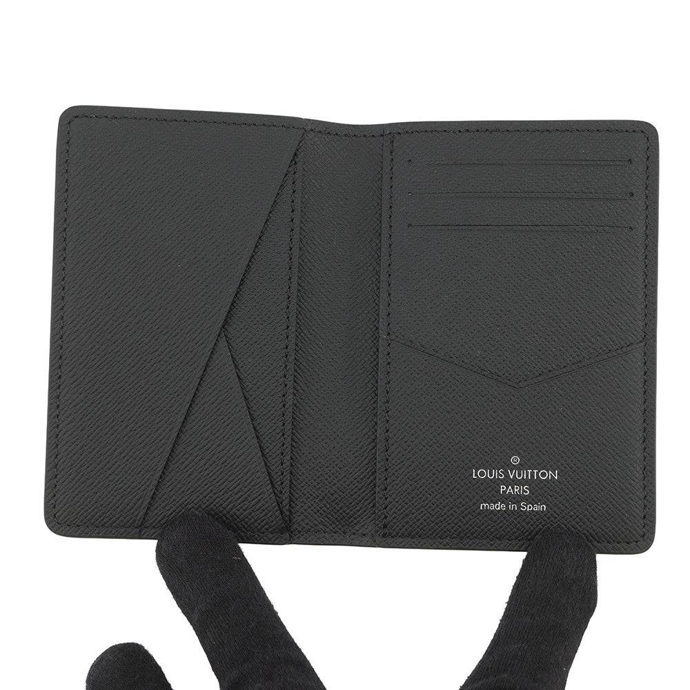 LOUIS VUITTON Organizer De Poch NoirM61696 Monogram Eclipse