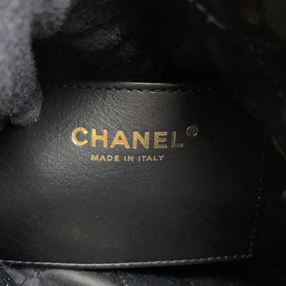 CHANEL CHANEL22 Calf Leather BlackAS3980 Shiny Calf Leather Size Mini