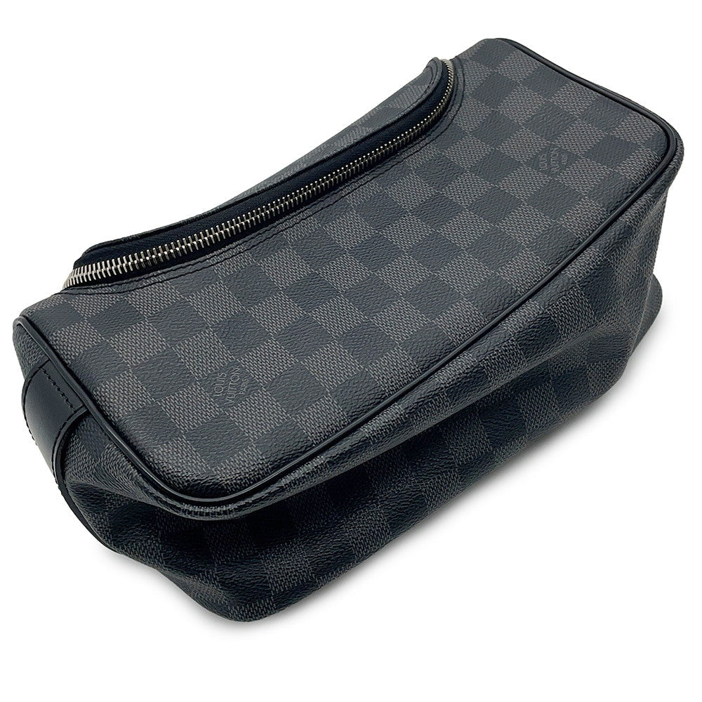 LOUIS VUITTON Toilette Pouch NoirN47625 Damier Graphite