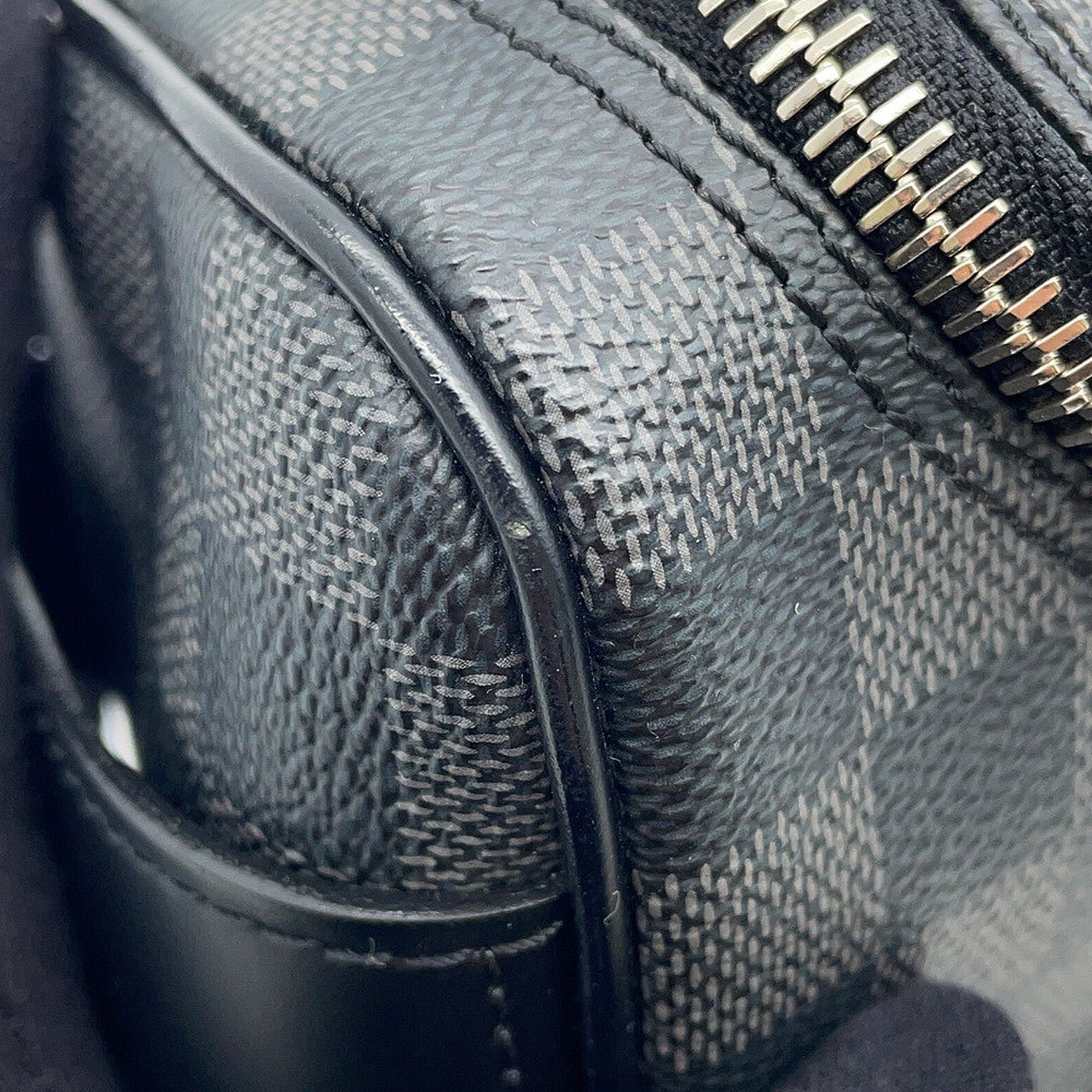 LOUIS VUITTON Toilette Pouch NoirN47625 Damier Graphite