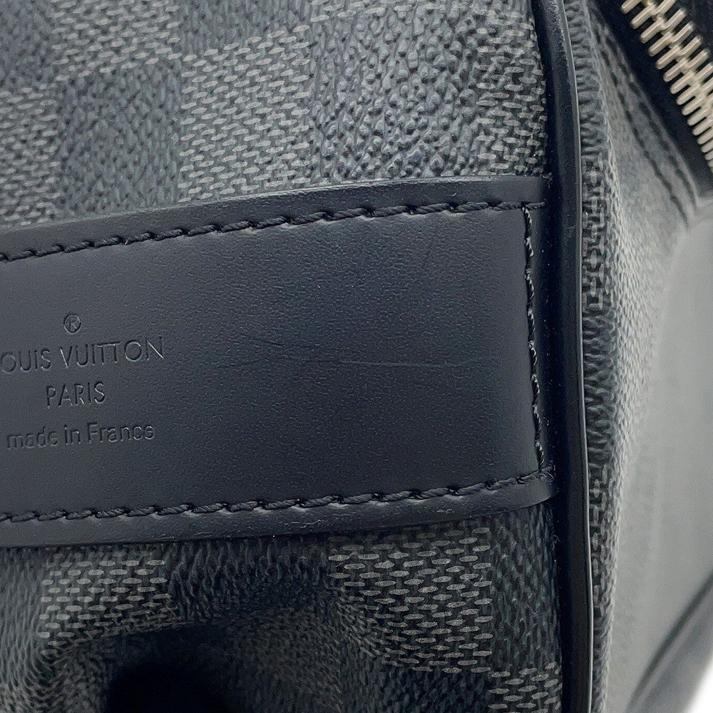 LOUIS VUITTON Toilette Pouch NoirN47625 Damier Graphite