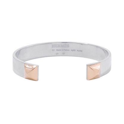 HERMES HERMES Crew de H Bracelet Jonk 2 Crew Size ST SV925 K18PG