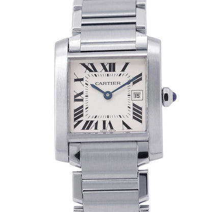 CARTIER Tank Francaise MM H30.4mmxW25.05mm Stainless Steel White DialW51011Q3