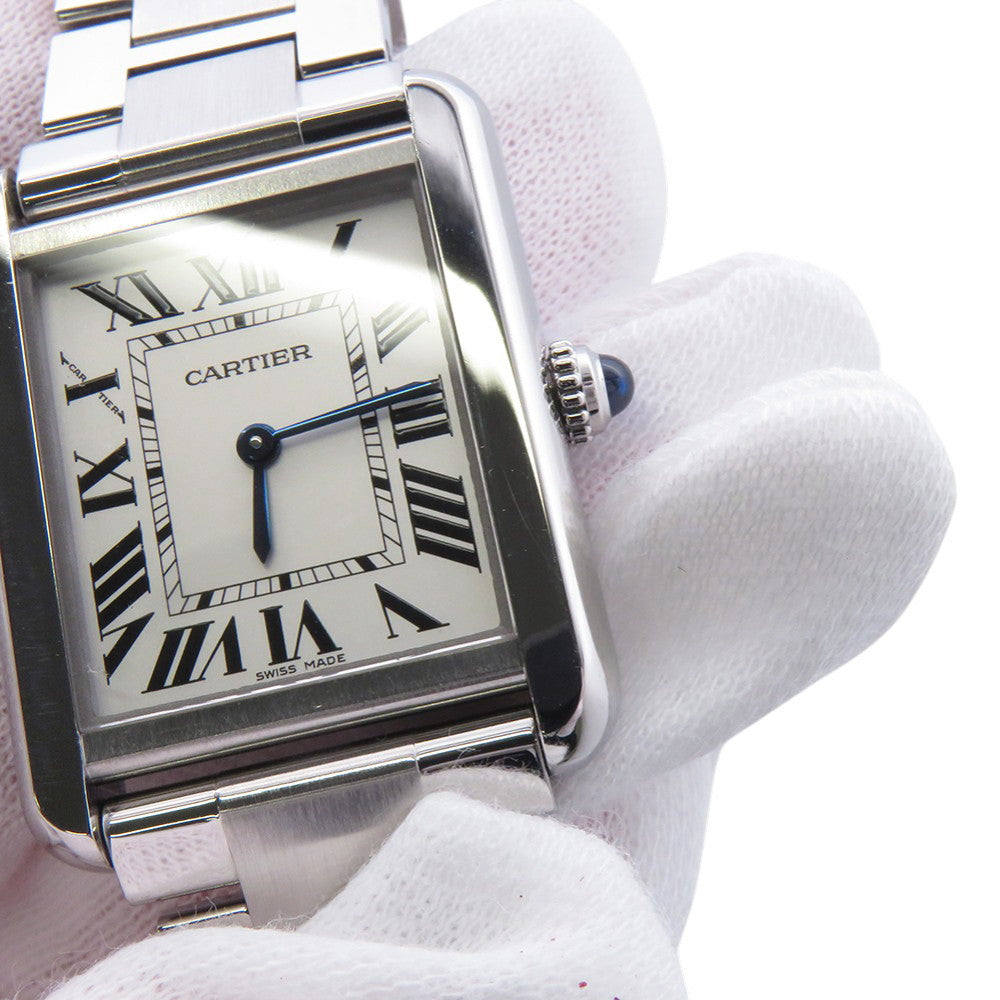 CARTIER Tank Solo SM H31.0mm×W24.4mm Stainless Steel Silver DialW5200013