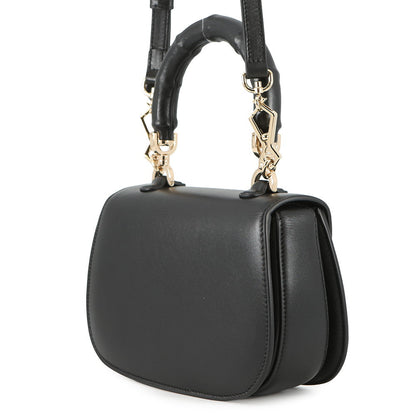 GUCCI Bamboo 1947 Top Handle Black827815 Leather Size Small