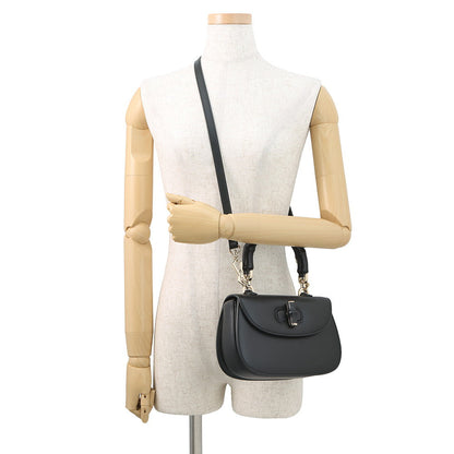 GUCCI Bamboo 1947 Top Handle Black827815 Leather Size Small