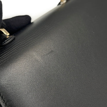 GUCCI Bamboo 1947 Top Handle Black827815 Leather Size Small