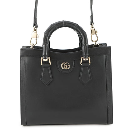 GUCCI Diana Tote Bag Black832982 Leather Size Medium