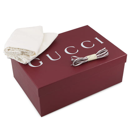 GUCCI GUCCI 2.0 Men's Sneakers New Griotte?814040 Mesh Leather Size 7