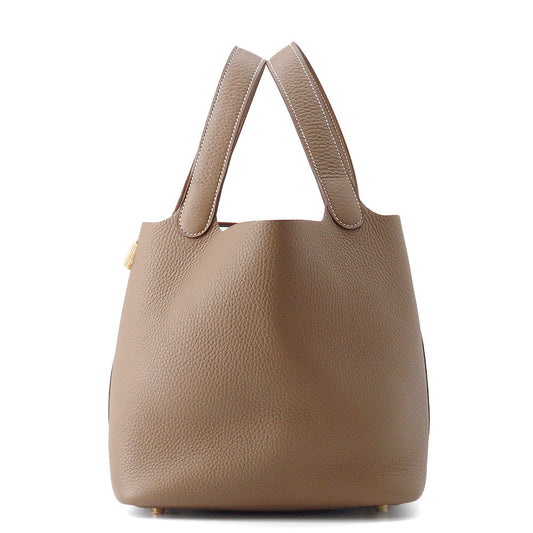 HERMES Picotin Lock Etoupe Taurillon Clemence Size MM