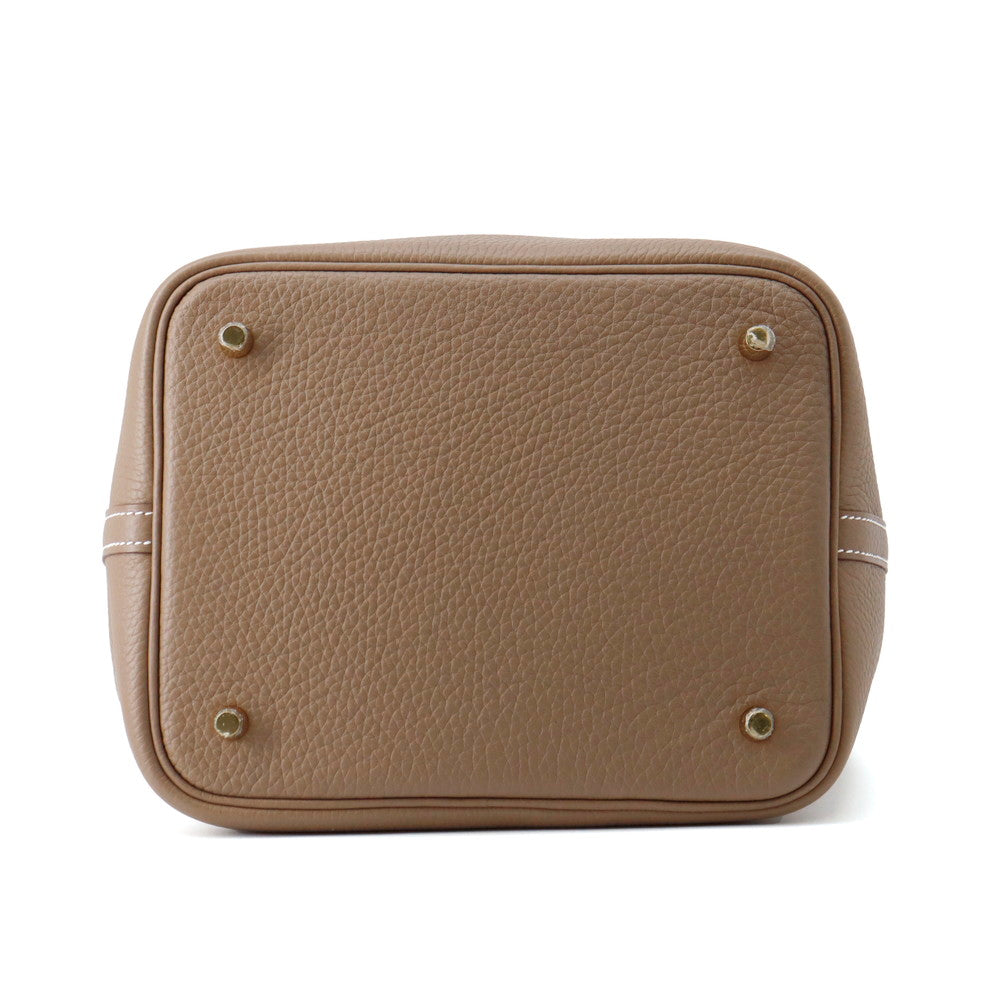 HERMES Picotin Lock Etoupe Taurillon Clemence Size MM