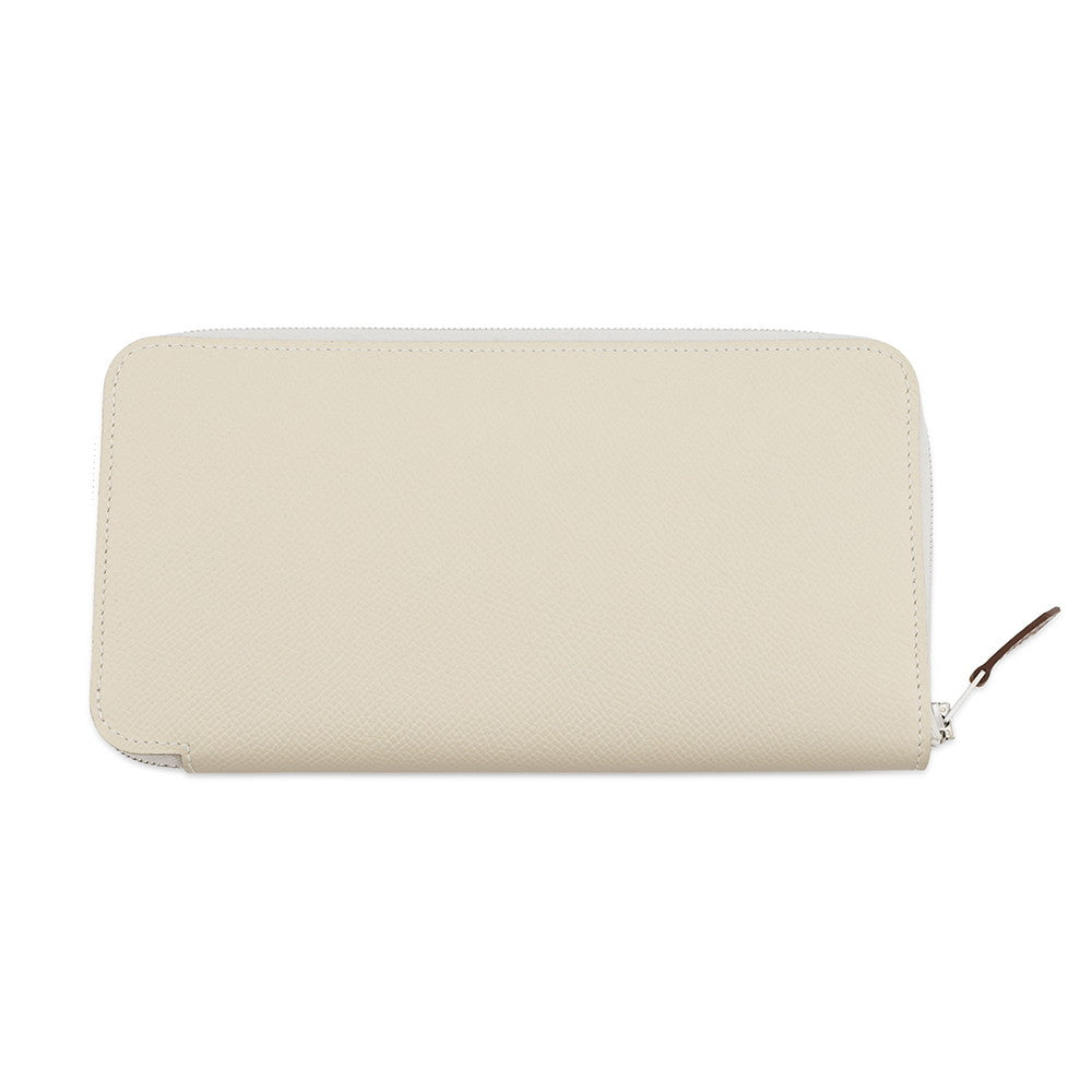 HERMES Azap Long silk in Craie Epsom