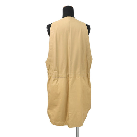 HERMES Leather gilet Size 36 Beige5E1617DA Calf Leather