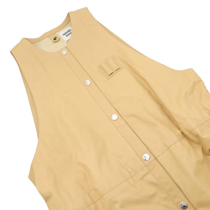 HERMES Leather gilet Size 36 Beige5E1617DA Calf Leather