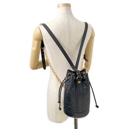 Dior Maxicannage Backpack BlackM3350UHOW_M900 Calf Leather Size Small