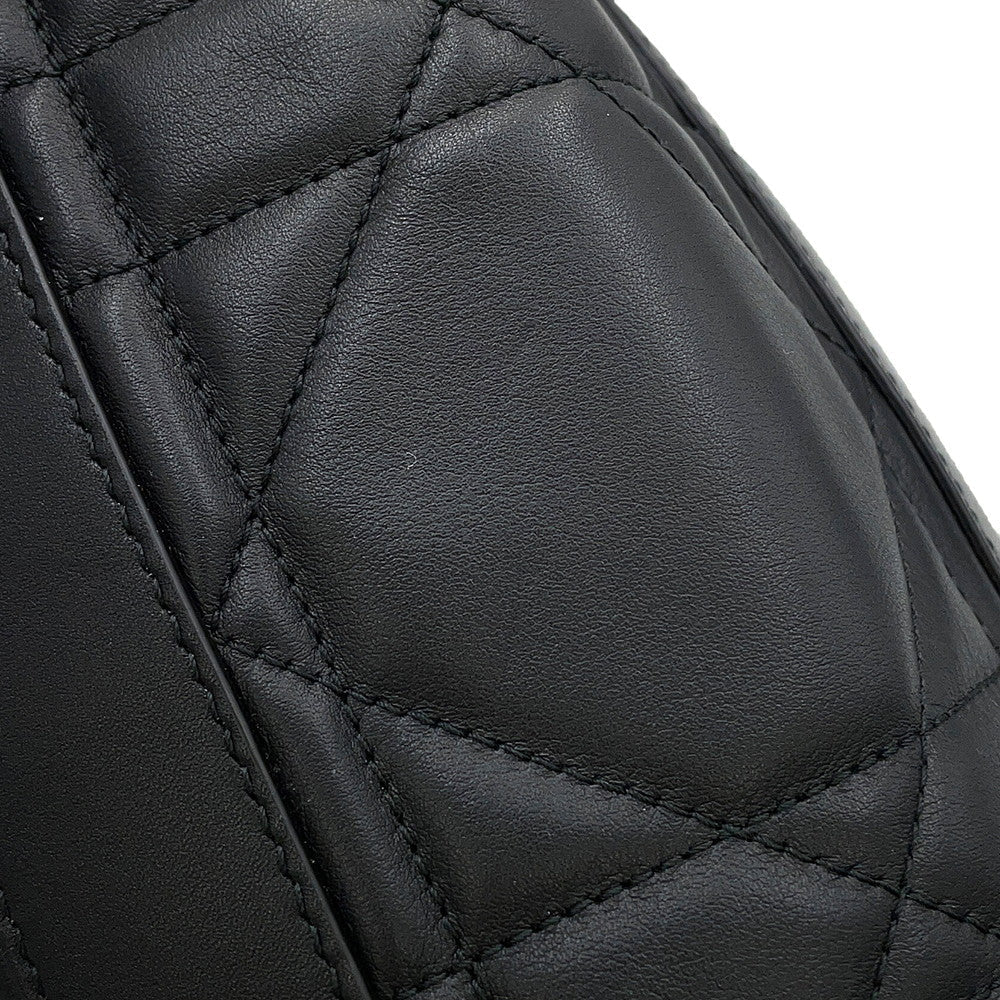 Dior Maxicannage Backpack BlackM3350UHOW_M900 Calf Leather Size Small