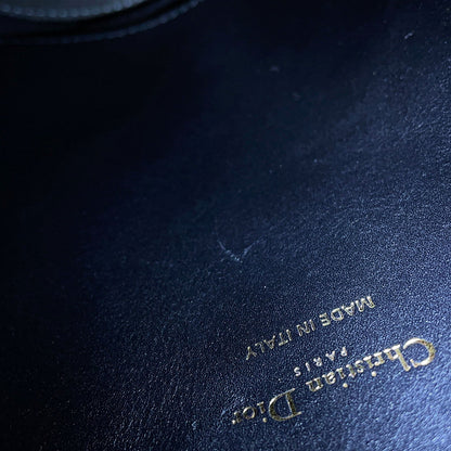 Dior Maxicannage Backpack BlackM3350UHOW_M900 Calf Leather Size Small