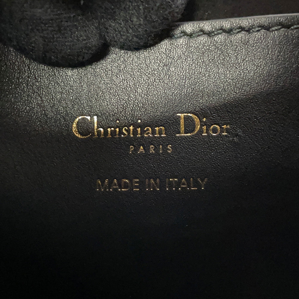 Dior Maxicannage Backpack BlackM3350UHOW_M900 Calf Leather Size Small