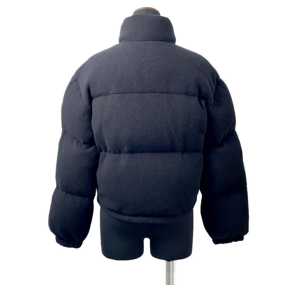 PRADA Knitted Down Jacket Size 36 BlackP25I07 Wool 70% Cashmere30%