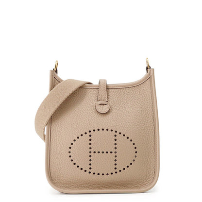 HERMES Evelyne Long Beige Marfa Taurillon Clemence Size TPM