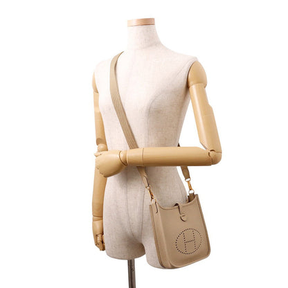 HERMES Evelyne Long Beige Marfa Taurillon Clemence Size TPM