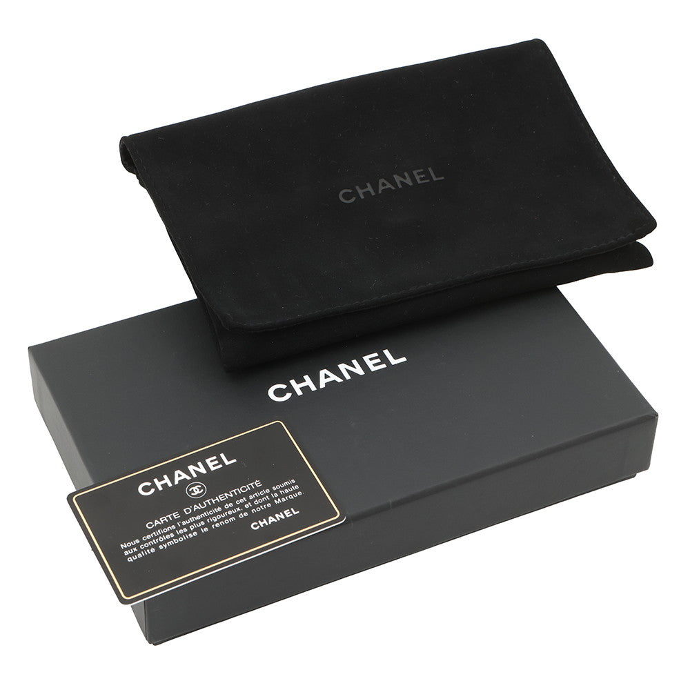 CHANEL Matelasse CC Logo Flap Wallet RedA84341 Caviar Leather