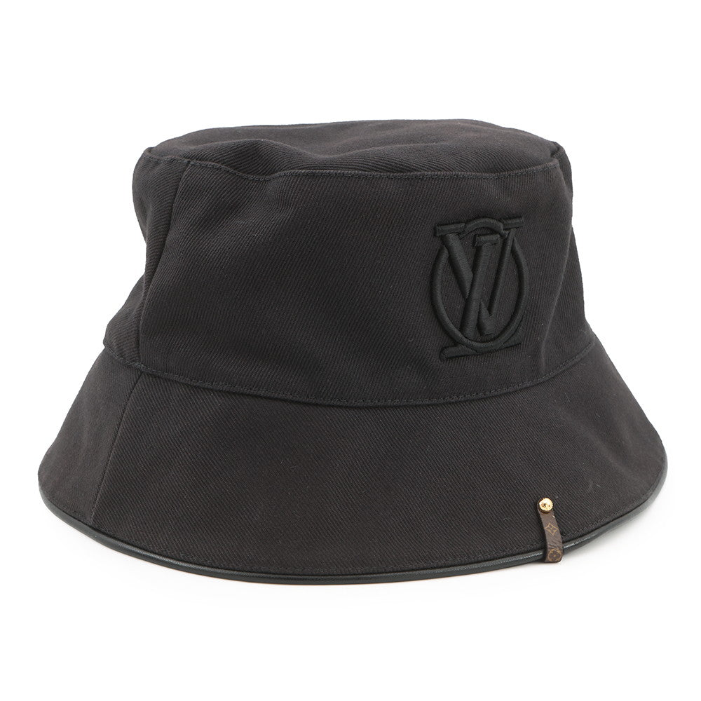 LOUIS VUITTON LV City Bucket Hat Size M NoirM7054M Cotton100%
