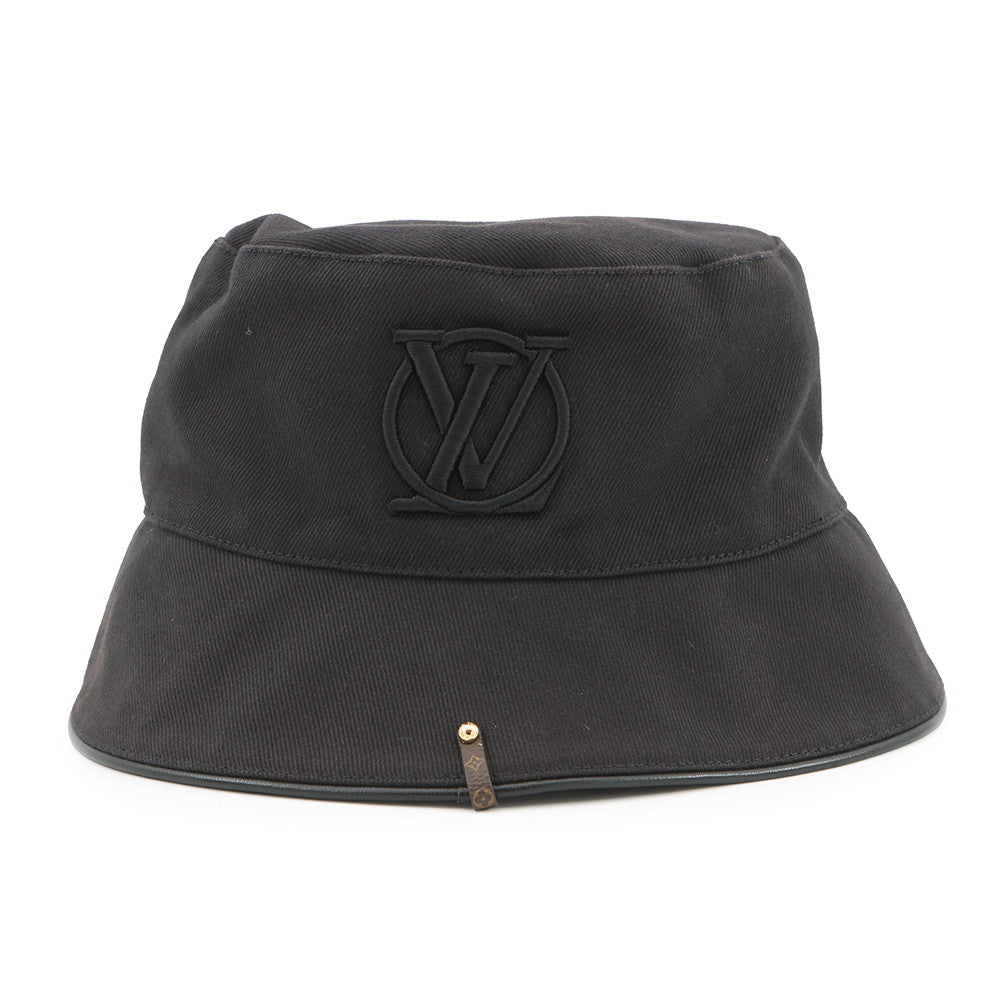 LOUIS VUITTON LV City Bucket Hat Size M NoirM7054M Cotton100%