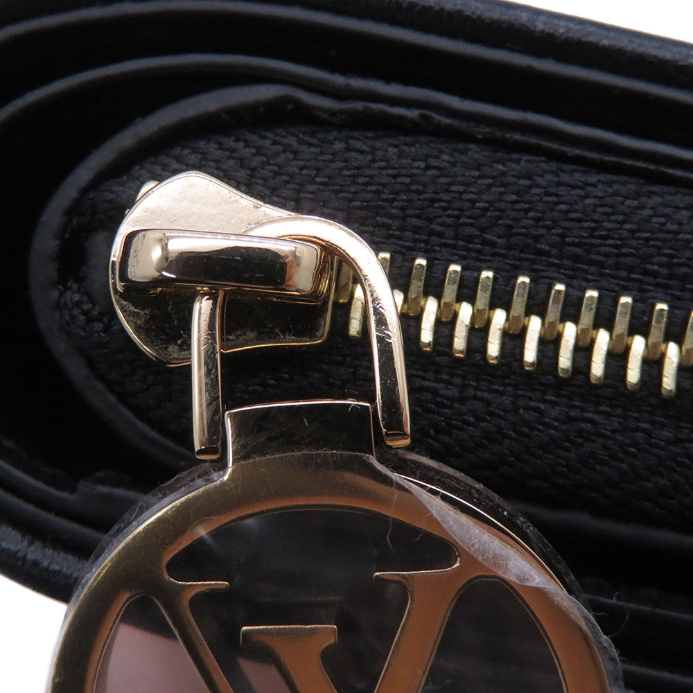 LOUIS VUITTON Portefeuille Lou BlackM81599 Lamb Leather/Monogram・Pattern