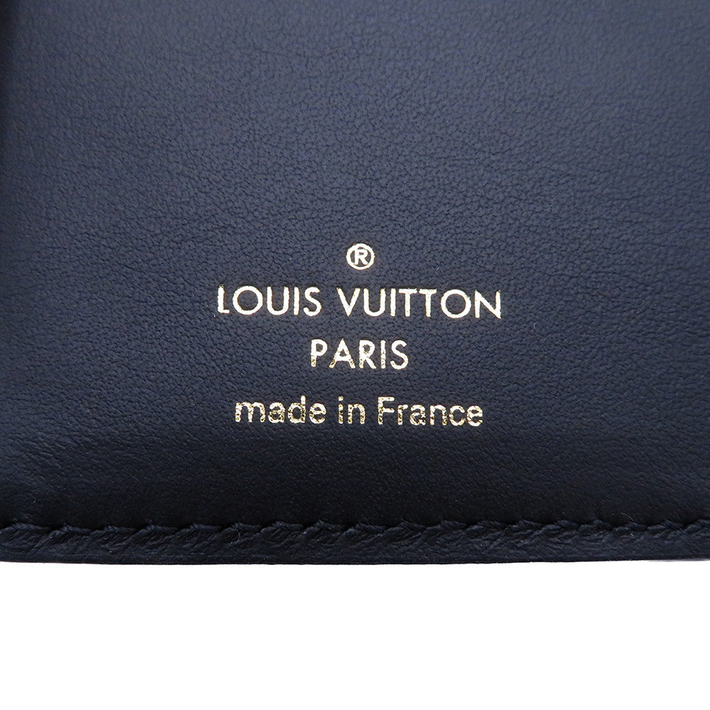 LOUIS VUITTON Portefeuille Lou BlackM81599 Lamb Leather/Monogram・Pattern