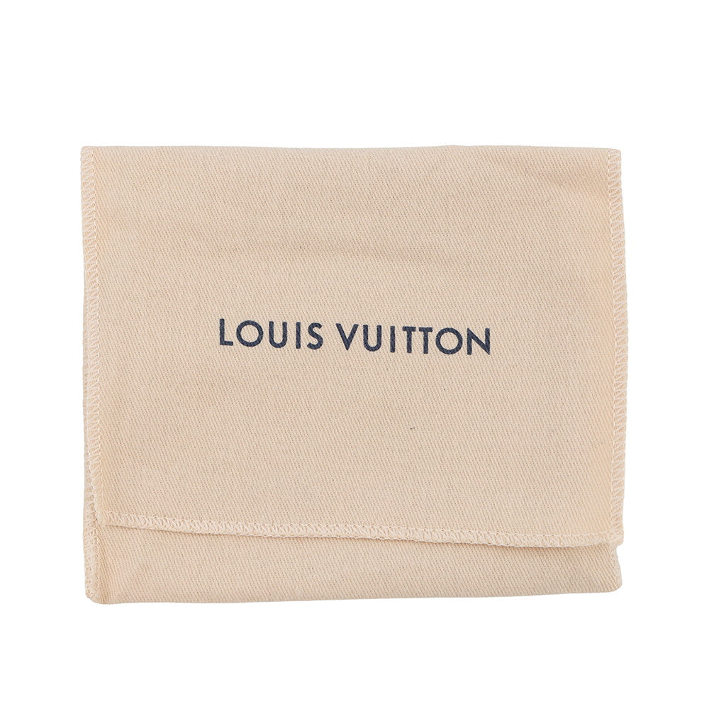 LOUIS VUITTON Portefeuille Lou BlackM81599 Lamb Leather/Monogram・Pattern