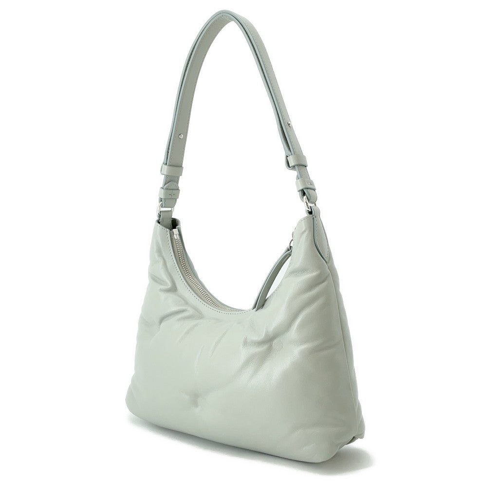 Maison Margiela Maison Margiela Glam Slam Hobo One-Shoulder Bag Blue GraySB3WG0024 Leather