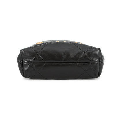 CHANEL CHANEL22 ChainShoulder Bag BlackAS3980 Shiny Calf Leather Size Mini
