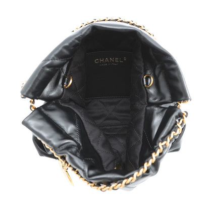 CHANEL CHANEL22 ChainShoulder Bag BlackAS3980 Shiny Calf Leather Size Mini
